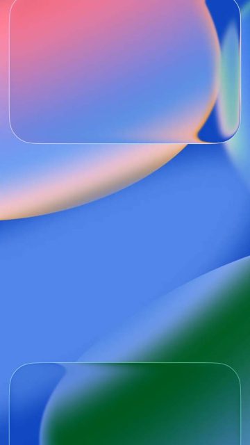 Liquid Glass Colorful iPhone 17 Wallpaper