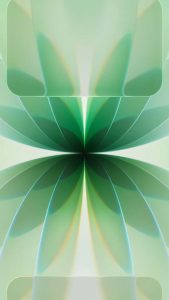 Liquid Glass Green iPhone 17 Wallpaper