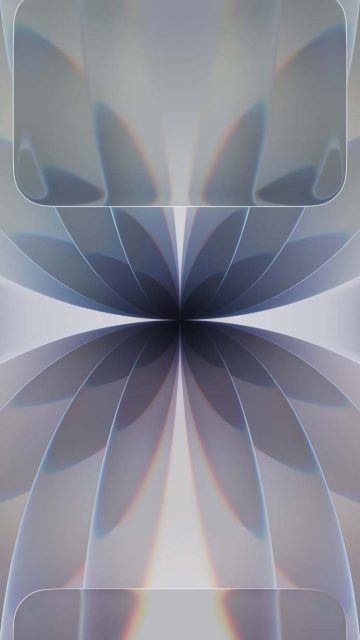 Liquid Glass Grey iPhone 17 Wallpaper