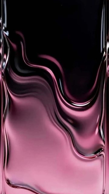 Liquid Glass Pink iPhone 17 Wallpaper