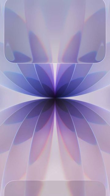 Liquid Glass Purple iPhone 17 Wallpaper
