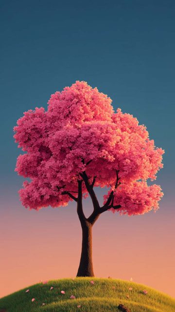 Tree iOS 26 Depth Effect Wallpaper