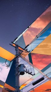 Artistic Sky Pole iPhone 17 Pro Wallpaper