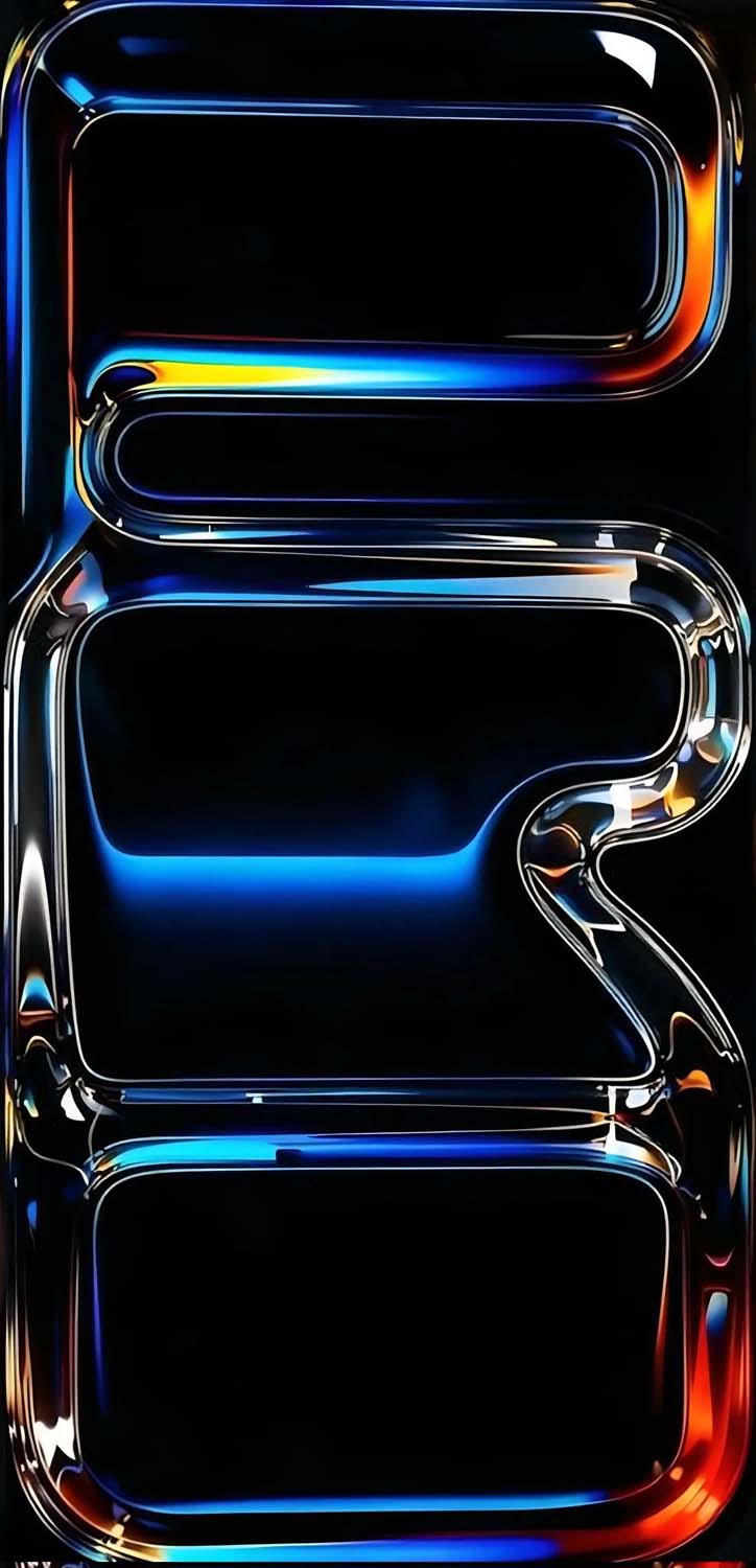 Liquid Glass Colorful iPhone 17 Pro Wallpaper