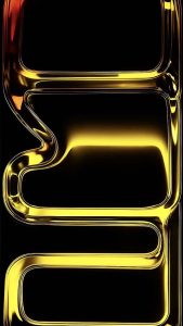 Liquid Glass Yellow iPhone 17 Pro Wallpaper