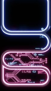 Neon Dark iPhone 17 Pro Wallpaper