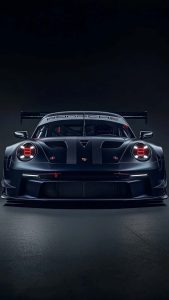 Poorsche 911 Black iPhone 17 Pro Wallpaper