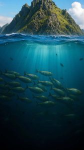 Underwater Spatial iPhone 17 Pro Wallpaper Underwater Spatial iPhone 17 Pro Wallpaper