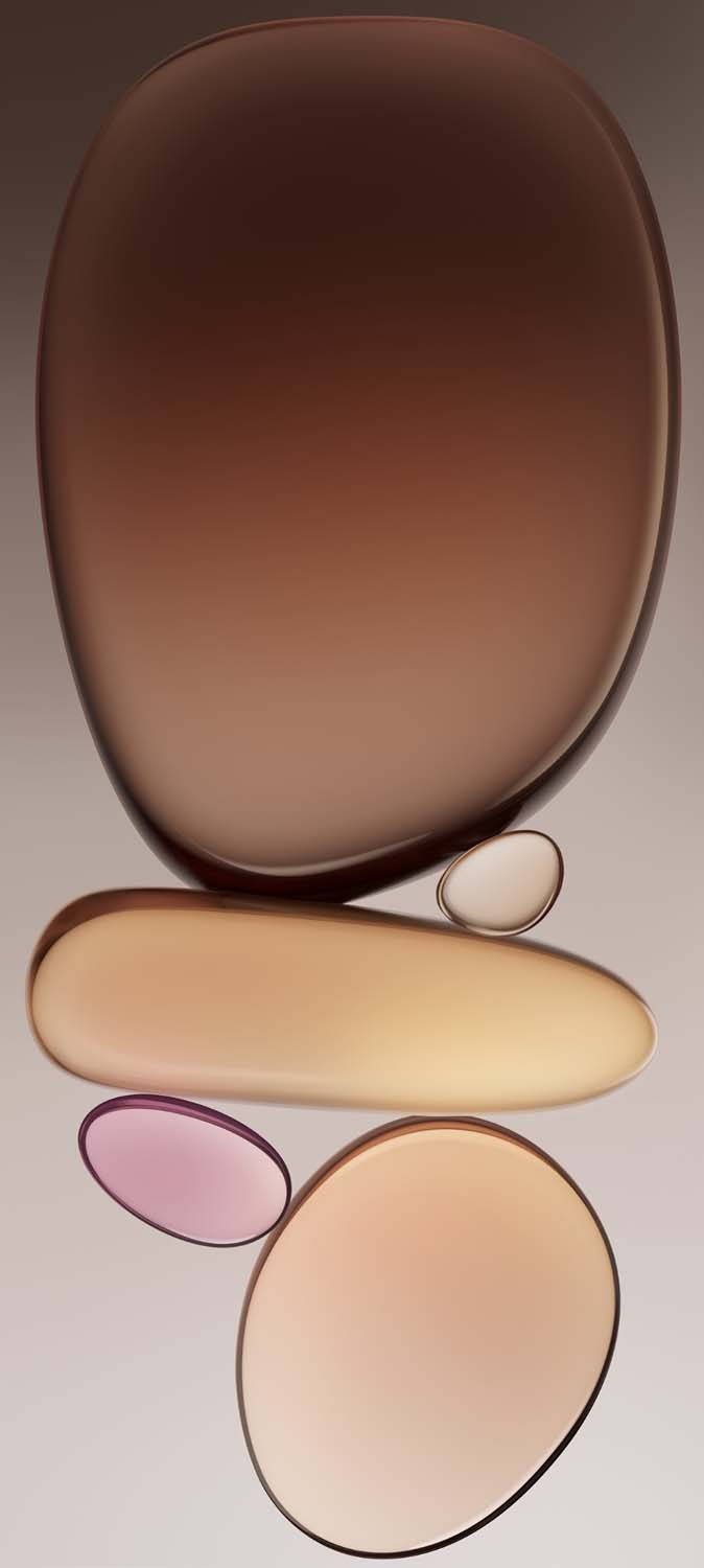 Abstract 3D Circles iPhone 17 Pro Wallpaper