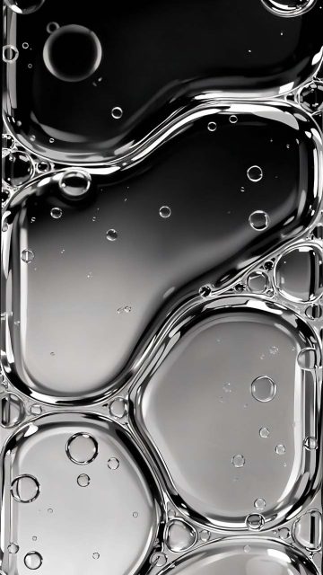 Abstract Water Bubbles iPhone 17 Pro Wallpaper