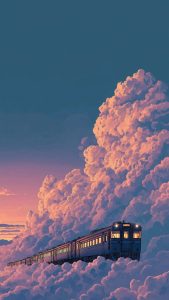 Aesthetic Cloud Train iPhone 17 Pro Wallpaper Aesthetic Cloud Train iPhone 17 Pro Wallpaper