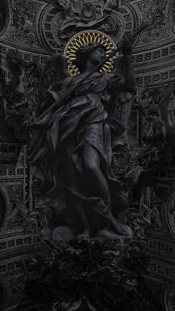 Aesthetic Dark Art iPhone 17 Pro Wallpaper