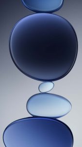 Blue Bubbles iPhone 17 Pro Wallpaper Blue Bubbles iPhone 17 Pro Wallpaper