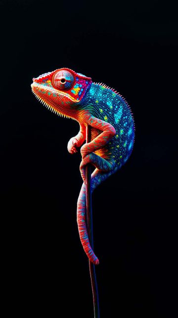 Chameleon iPhone 17 Pro Wallpaper