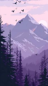 Mist Mountains iPhone 17 Pro Wallpaper