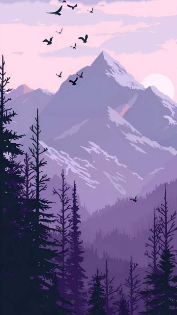 Mist Mountains iPhone 17 Pro Wallpaper