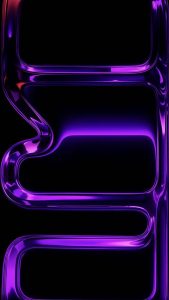Purple Liquid Glass iPhone 17 Pro Wallpaper