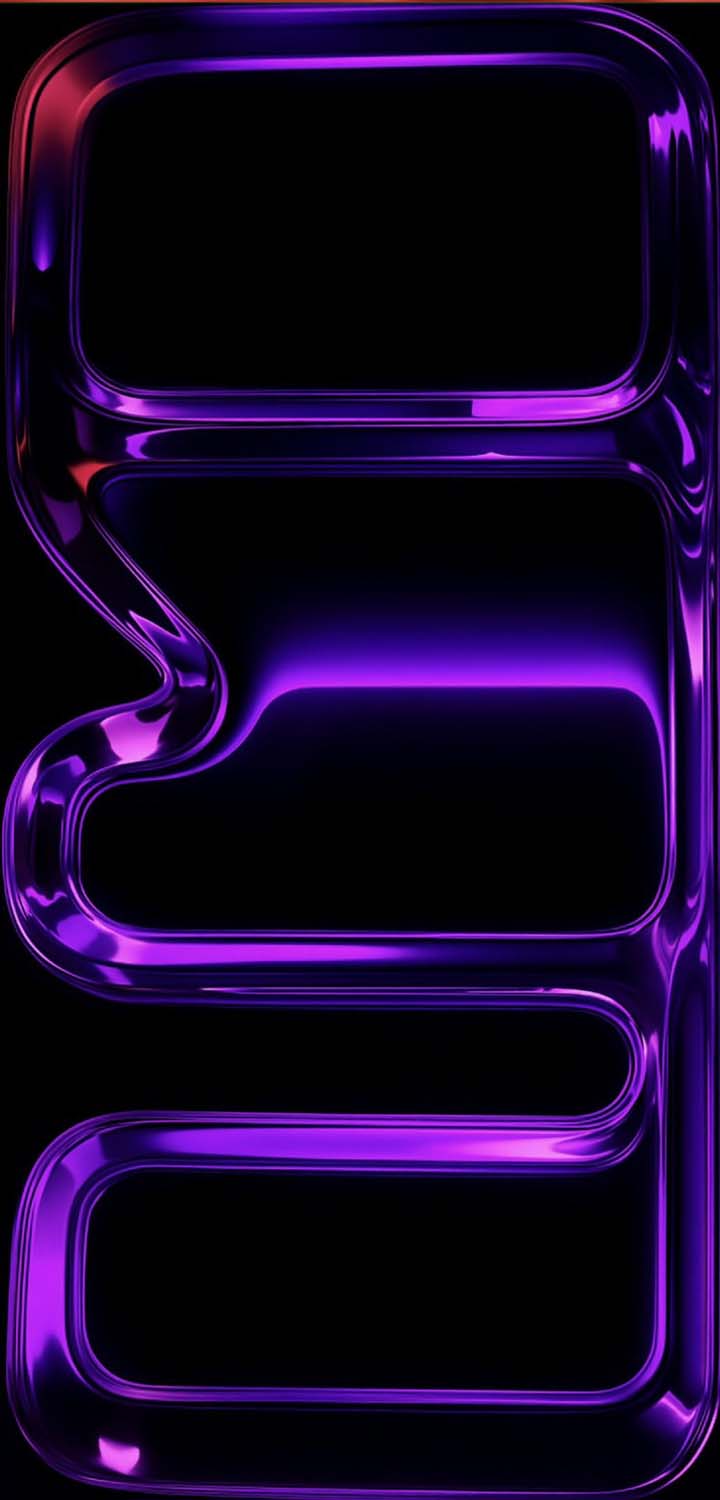 Purple Liquid Glass iPhone 17 Pro Wallpaper