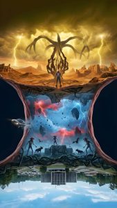Stranger Things Upside Down World iPhone 17 Pro Wallpaper