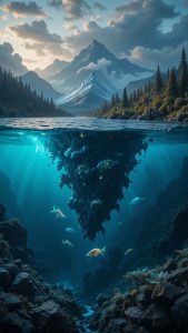 Underwater Blue iPhone 17 Pro Wallpaper