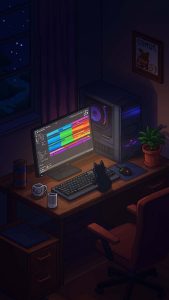 Workstation iPhone 17 Pro Wallpaper Workstation iPhone 17 Pro Wallpaper