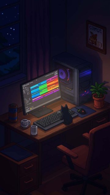 Workstation iPhone 17 Pro Wallpaper