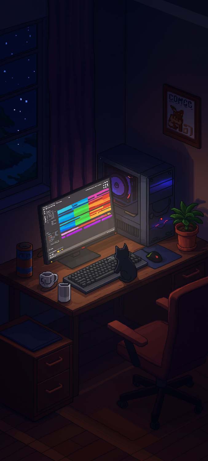 Workstation iPhone 17 Pro Wallpaper