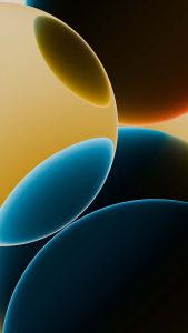 Abstract Glass Spheres iPhone Wallpaper