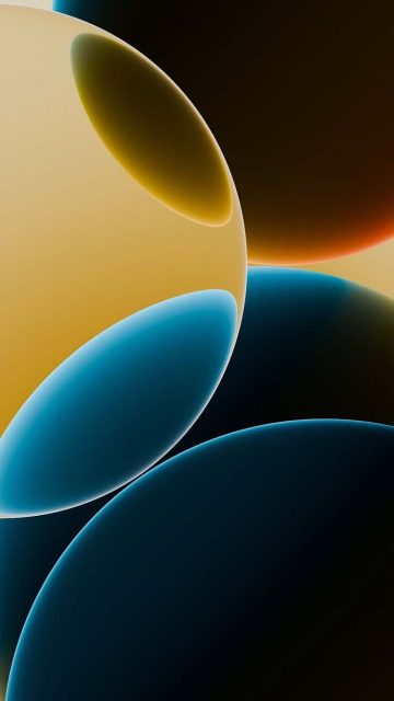 Abstract Glass Spheres iPhone Wallpaper
