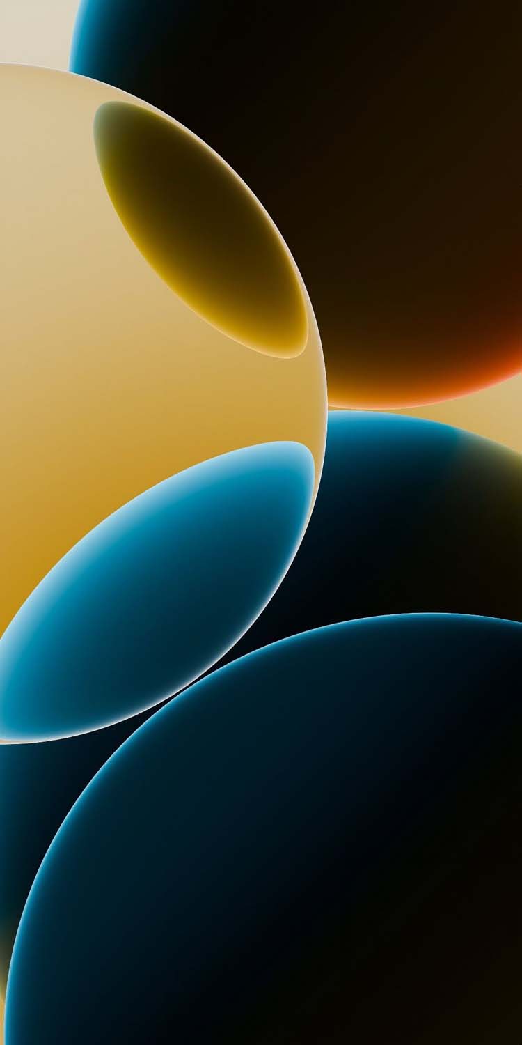 Abstract Glass Spheres iPhone Wallpaper