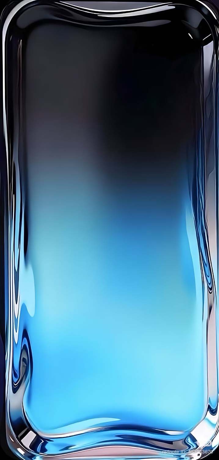 Blue Glass Abstract iPhone Wallpaper