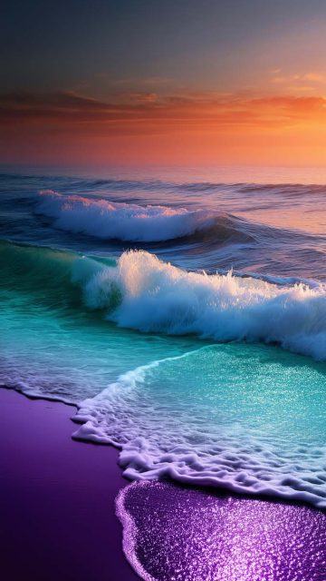 Colorful Beach iPhone Wallpaper