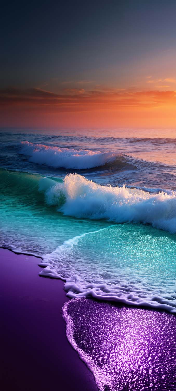 Colorful Beach iPhone Wallpaper