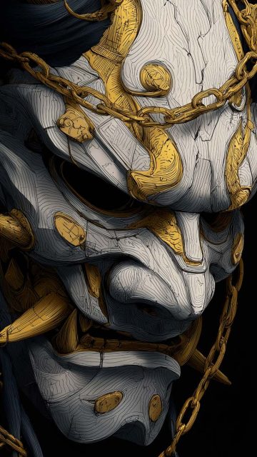Devil Mask iPhone Wallpaper
