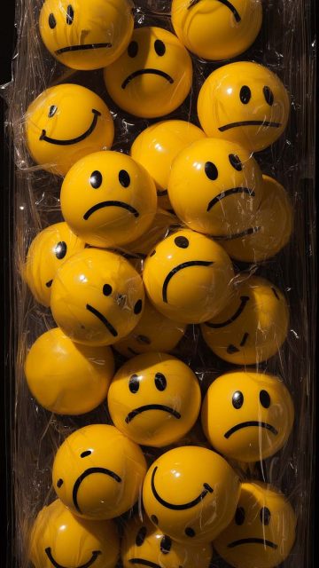 Emoji Balls iPhone Wallpaper