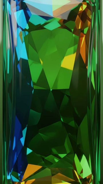 Green Diamond iPhone Wallpaper