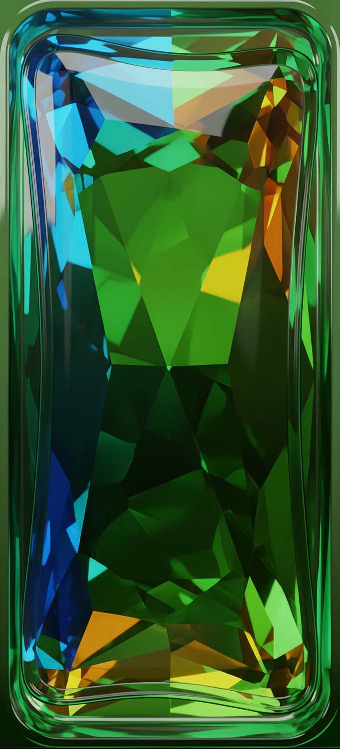 Green Diamond iPhone Wallpaper