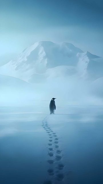 Little Penguin iPhone Wallpaper