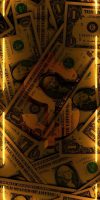 Neon Money iPhone Wallpaper