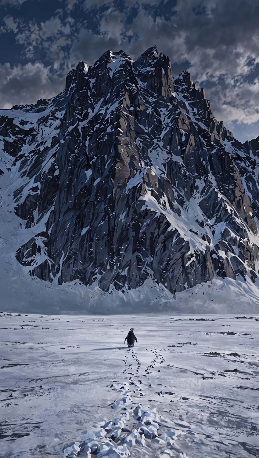 Nihilist Penguin iPhone Wallpaper 4K