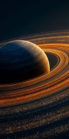 Saturn Rings iPhone Wallpaper