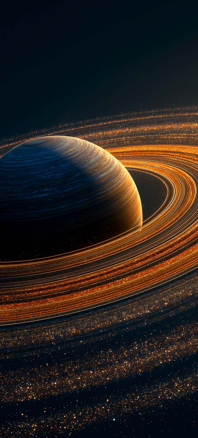 Saturn Rings iPhone Wallpaper