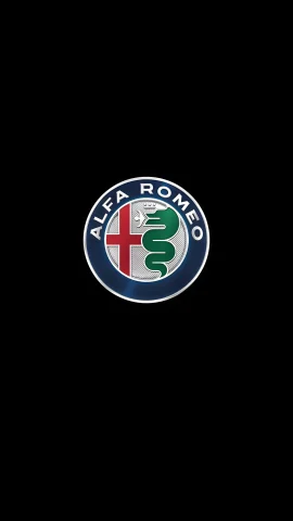 Detailed Alfa Romeo circular badge featuring the red cross and green serpent on a dark OLED-friendly background.