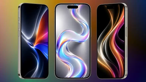 Liquid Glass Light iPhone Wallpapers