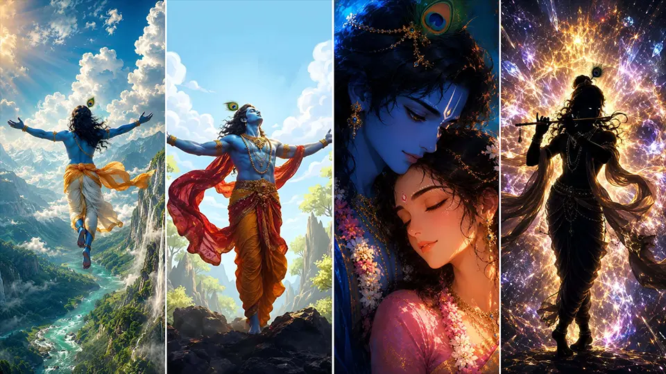 4K Shree Krishna iPhone Wallpapers