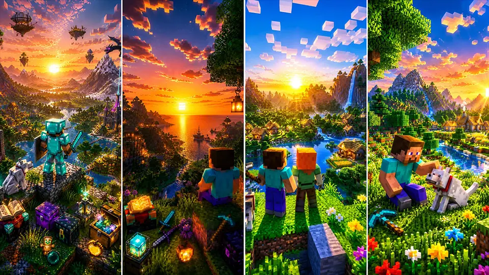4K UHD Minecraft iPhone Wallpapers