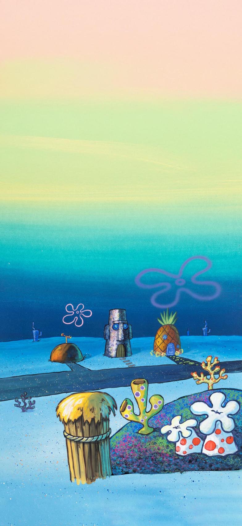 30 SpongeBob iPhone 4K Wallpapers for Every Style 1 4k-bikini-bottom-spongebob-iPhone-Wallpaper-4K