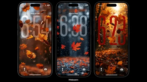Autumn Depth Effect iPhone Wallpapers