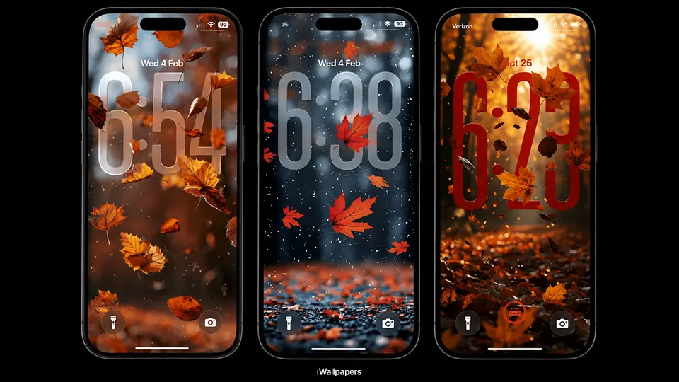Autumn Depth Effect iPhone Wallpapers