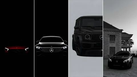Blacked-Out Mercedes & AMG HD Wallpapers for iPhone